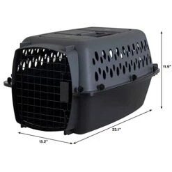 Petmate Pet Porter Dog Kennel 23", Dark Gray & Black, For Pets Up To 15lbs 17 Petmate Pet Porter Dog Kennel 23", Dark Gray & Black, For Pets Up To 15lbs -Dog Supply Store 41ALlHXXelL