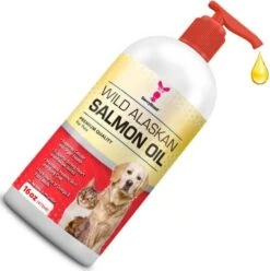 Pure Wild Alaskan Salmon Oil For Dogs, Cats, Ferrets - 16 Oz Liquid Omega 3 Fish Oil, Pump On Food - Unscented All Natural Supplement For Skin And Coat, Joints, Heart, Brain, Allergy, Weight, Immune 14 Pure Wild Alaskan Salmon Oil For Dogs, Cats, Ferrets - 16 Oz Liquid Omega 3 Fish Oil, Pump On Food - Unscented All Natural Supplement For Skin And Coat, Joints, Heart, Brain, Allergy, Weight, Immune -Dog Supply Store 41Ayl7DxoAL. AC