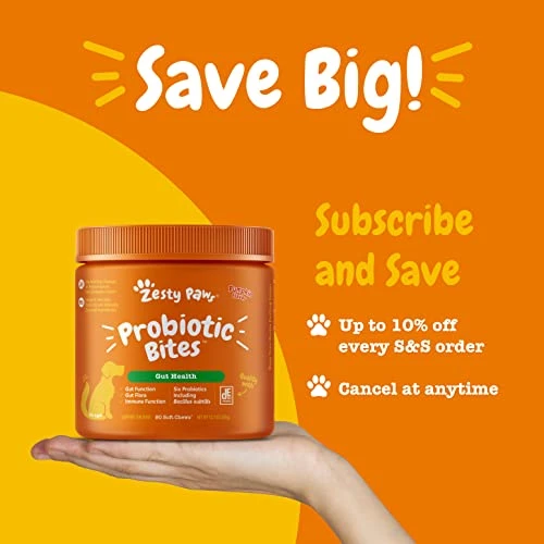 Zesty Paws Probiotics For Dogs - Digestive Enzymes For Gut Flora, Digestive Health, Diarrhea & Bowel Support - Clinically Studied DE111 - Dog Supplement Soft Chew For Pet Immune System - Pumpkin 5 Zesty Paws Probiotics For Dogs - Digestive Enzymes For Gut Flora, Digestive Health, Diarrhea & Bowel Support - Clinically Studied DE111 - Dog Supplement Soft Chew For Pet Immune System - Pumpkin - Image 3