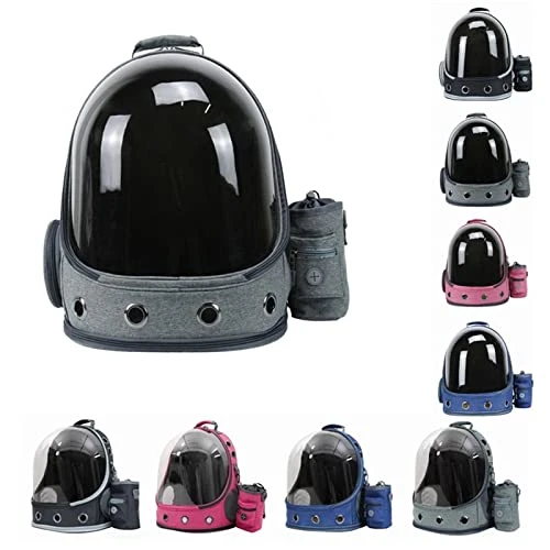 AYENCI Pet Backpack, Portable Cat Backpack With Snack Bag Panoramic Space Capsule Breathable Pet Dog Travel Outdoor Carrier (Color : Dark Blue) 4 AYENCI Pet Backpack, Portable Cat Backpack With Snack Bag Panoramic Space Capsule Breathable Pet Dog Travel Outdoor Carrier (Color : Dark Blue) - Image 2