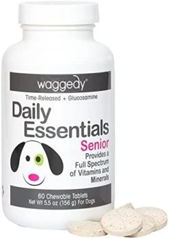 Waggedy Puppy Vitamin Chews –60 Chewy Multivitamins, Full Spectrum Functional Treats, Large Or Small Breed Puppy Supplement: Joint, Digestion, Immune System, Eyes & Coat 4.6 Oz. USA, Time Released 21 Waggedy Puppy Vitamin Chews –60 Chewy Multivitamins, Full Spectrum Functional Treats, Large Or Small Breed Puppy Supplement: Joint, Digestion, Immune System, Eyes & Coat 4.6 Oz. USA, Time Released -Dog Supply Store 41C4cfHumHS. AC