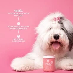 Open Farm Skin & Coat Chews, Dog Supplement, Dog Vitamins, Supports A Soft And Shiny Coat Using Traceable And Vet-Approved Ingredients, 12.7 Oz, 90 Count -Dog Supply Store 41CLf337taL