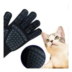 YangYan Silicone Pet Dog Brush Glove Deshedding Gentle Efficient Pet Grooming Glove Dog Bath Cat Cleaning Supplies Pet Glove Hair Remove (Color : Blue, Size : Left Hand) -Dog Supply Store 41CWSu408UL