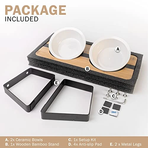 Pawkizz Elevated Cat Bowls & Waterproof Pet Food Mat - Eco-Friendly Bundle 6 Pawkizz Elevated Cat Bowls & Waterproof Pet Food Mat - Eco-Friendly Bundle - Image 4