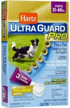 Hartz UltraGuard Pro Topical Flea & Tick Prevention For Dogs And Puppies, 31-60 Lbs 6 Monthly Treatments -Dog Supply Store 41DYpTpgUuL. AC