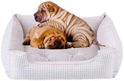Dog Beds For Large Dogs Winter Warm Kennel Plush Beds S- L Plaid Mat Cat Sleeping Bed For Dog (Small,Grey) 20 Dog Beds For Large Dogs Winter Warm Kennel Plush Beds S- L Plaid Mat Cat Sleeping Bed For Dog (Small,Grey) -Dog Supply Store 41EON2PiGZL. AC