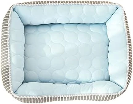 DXYDSC Summer Mat For Dogs Cats Pet Self Mat Soft Rectangle Washable Bed Cushion For Small Medium Large Breed Metal Dog Bowl Slow Feeder (B, One Size) 6 DXYDSC Summer Mat For Dogs Cats Pet Self Mat Soft Rectangle Washable Bed Cushion For Small Medium Large Breed Metal Dog Bowl Slow Feeder (B, One Size) - Image 4