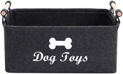 Morezi Felt Pet Toy Box And Dog Toy Box Storage Basket Chest Organizer - Perfect For Organizing Pet Toys, Blankets, Leashes And Food - Dog Toy - Dark Grey 25 Morezi Felt Pet Toy Box And Dog Toy Box Storage Basket Chest Organizer - Perfect For Organizing Pet Toys, Blankets, Leashes And Food - Dog Toy - Dark Grey -Dog Supply Store 41FtxBuSTML. AC