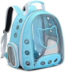 JOZZY Pet Travel Bag Pet Backpack, Solid Color Cat Bag, Transparent Space Bag, Go Out Portable Space Capsule Dog Backpack (Color : Gray) -Dog Supply Store 41FwTCcbU L. AC