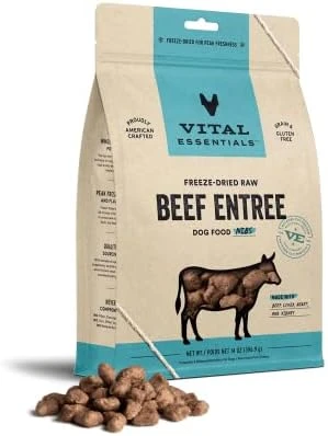 Vital Essentials Freeze Dried Dog Food, Raw Beef Nibs Entree, 14 Oz. 8 Vital Essentials Freeze Dried Dog Food, Raw Beef Nibs Entree, 14 Oz. - Image 6