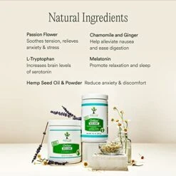 PawTree Chillax - Natural Calming Hemp Chews For Dogs And Cats - Formula To Relieve Stress And Tension; Ease Travel, Separation Anxiety And Soothe Fear - Small Soft Chews (60 Count) 7 PawTree Chillax - Natural Calming Hemp Chews For Dogs And Cats - Formula To Relieve Stress And Tension; Ease Travel, Separation Anxiety And Soothe Fear - Small Soft Chews (60 Count) -Dog Supply Store 41GNl25vJyL