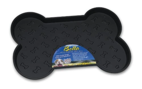 Loving Pets Bella Spill-Proof Pet Mat For Dogs, Large, Black 3 Loving Pets Bella Spill-Proof Pet Mat For Dogs, Large, Black