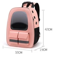 AYENCI Pet Backpack, Pet Bag Portable Backpack Dog Cat Breathable Pet Bag Travel Accessories Pet Supplies (Color : Pink 2) -Dog Supply Store 41GyxeErv0L 1