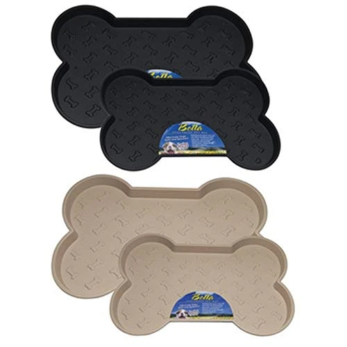 Loving Pets Bella Spill-Proof Pet Mat For Dogs, Large, Black 4 Loving Pets Bella Spill-Proof Pet Mat For Dogs, Large, Black - Image 2