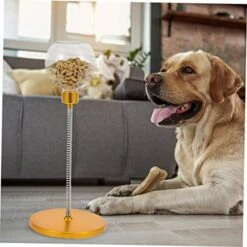 POPETPOP 2pcs Slow Food Ball Automatic Pet Feeders Dog Food Automatic Feeder Puppy Dog Dog Training Exercise Slow Feed Bowl Puppy Dog Treat Dog Treats Dispensing Ball Yellow -Dog Supply Store 41JPUZ3oaRL