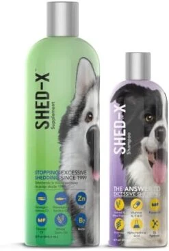 Shed-X Liquid Dog Supplement, 32oz – 100% Natural – Helps Dog Shedding, Fish Oil For Dogs Supports Skin & Coat, Dog Oil For Food With Essential Fatty Acids, Vitamins, And Minerals -Dog Supply Store 41Kx0yrXQJL. AC