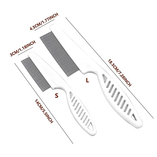 Zentric Magic Pet Comb, Zentric Multifunctional Pet Hair Comb Flea And Tear Stain Removal,dog Comb, Flea Comb For Dogs And Cats, Pet Comb (1 Pair, White) 5 Zentric Magic Pet Comb, Zentric Multifunctional Pet Hair Comb Flea And Tear Stain Removal,dog Comb, Flea Comb For Dogs And Cats, Pet Comb (1 Pair, White) - Image 4