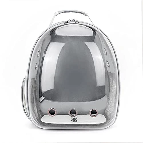 LEFEDA Pet Supplies Cat Bag Space Capsule Backpack Go Out Portable Pet Bag Cat Transparent Backpack Dog Wear Cat Shoulders Pet Backpack Carrier (Color : Gray) 3 LEFEDA Pet Supplies Cat Bag Space Capsule Backpack Go Out Portable Pet Bag Cat Transparent Backpack Dog Wear Cat Shoulders Pet Backpack Carrier (Color : Gray)