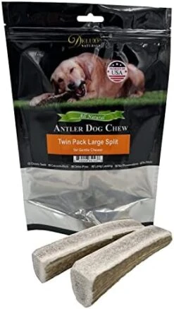 Deluxe Naturals Elk Antler Chews For Dogs | Naturally Shed USA Collected Elk Antlers | All Natural A-Grade Premium Elk Antler Dog Chews | Product Of USA, 1-LB Pack Large Cuts -Dog Supply Store 41LxOo2gBYL. AC