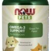 NOW Pet Health, Omega 3 Supplement, Formulated For Cats & Dogs, NASC Certified, 180 Softgels -Dog Supply Store 41LydtsfTSL