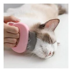 YangYan Pet Comb Pet Cat Grooming Massage Brush Shell Shaped Handle Cat Hair Remover Pet Grooming Massage Tool (Color : Black) -Dog Supply Store 41M3ANwLmEL
