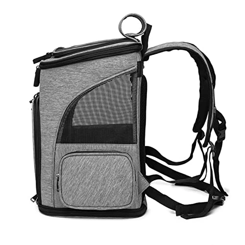 LEFEDA Fodable Pet Carrier Bag Breatheable Mesh Dog Backpack For Cats Dogs Puppy Durable Oxford Cloth Outdoor Travel Bag Pet Products Pet Backpack Carrier (Color : Gray) 7 LEFEDA Fodable Pet Carrier Bag Breatheable Mesh Dog Backpack For Cats Dogs Puppy Durable Oxford Cloth Outdoor Travel Bag Pet Products Pet Backpack Carrier (Color : Gray) - Image 5