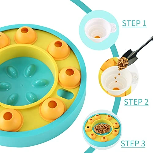 Pets Slow Feeder Bowls Dog Puzzle Toys Non Slip Smart Food Dispenser IQ Interactive Training Toy For Large/Small/Medium Cat Dog Puppies Breed 6 Pets Slow Feeder Bowls Dog Puzzle Toys Non Slip Smart Food Dispenser IQ Interactive Training Toy For Large/Small/Medium Cat Dog Puppies Breed - Image 4