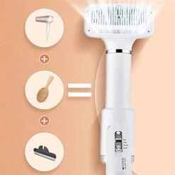 Pet Supplies For Dogs Collars And Leashes Harnesses Upgrade 2 In 1 Pet Hair Brush Dog Hair Brush Pet Hair Brush Adjustable 3 Airflow Heating Settings Two Airflow Modes 78.74 -Dog Supply Store 41MRyWa5xUL