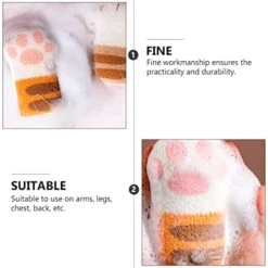 HEIMP 2pcs Multipurpose Scrubber Shaped Scrubbing Skin For Pet Paw Cleaners Shower Sponges Mesh Sponge Cute Foam Scrubbers Infant Newborn Food Loofha Soap Back Bowl Dog Kids Ball Loofah -Dog Supply Store 41MmVZHOeAL