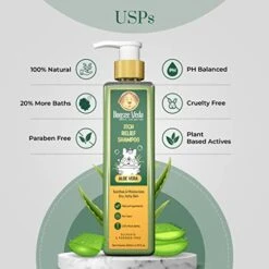 Dogsee Veda Itch Relief Aloe Vera Dog Shampoo | 100% Natural And Paraben Free | Ayurvedic | Cruelty-Free | Itch Relief Helps Overcome Skin Irritations - 13.50 Fl.oz 7 Dogsee Veda Itch Relief Aloe Vera Dog Shampoo | 100% Natural And Paraben Free | Ayurvedic | Cruelty-Free | Itch Relief Helps Overcome Skin Irritations - 13.50 Fl.oz -Dog Supply Store 41MxCzJGifL