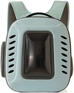 LEFEDA Pet Cat Carriers Backpack Breathable Cat Travel Outdoor Shoulder Bag For Small Dogs Cats Portable Packaging Bag Pet Supplies Pet Backpack Carrier (Color : Blue And Green) -Dog Supply Store 41N2billVcL. AC