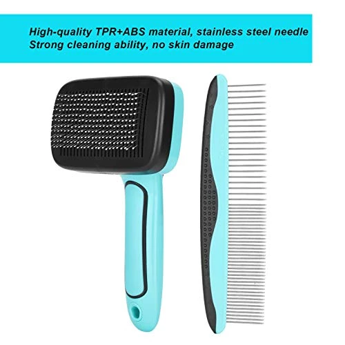 SAZAO Pet Removal Brush Pet Comb Retractable Slicker Dogs Cats Automatic Hair Removal 7 SAZAO Pet Removal Brush Pet Comb Retractable Slicker Dogs Cats Automatic Hair Removal - Image 5