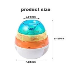 Pet Food Ball Toy Treat Tower Dog Cat Slow Feeder Dog Bowl Treat Dispenser Dog Toy Interactive Toys Pet Supplies For Dogs Cats (Colorful) -Dog Supply Store 41NE6j2F1zL