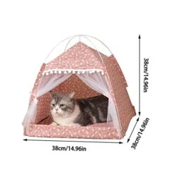 LEFEDA Pet Bed Pet Tent Bed For Cat House Cozy Pet Products Accessories Nest Comfy Calming Cat Beds For Small Dogs Tent Hammock Pets Supplies (Color : Q) -Dog Supply Store 41NHQcHbLjL