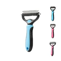 YangYan Dog Cat Trimmer Comb Rake Pet Fur Knot Cutter Remove Rake Comb Pets Brush Dematting Grooming Deshedding Tool (Color : Blue, Size : S) -Dog Supply Store 41NNNQBezfL