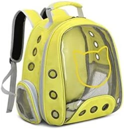 JOZZY Pet Travel Bag Pet Backpack, Solid Color Cat Bag, Transparent Space Bag, Go Out Portable Space Capsule Dog Backpack (Color : Gray) -Dog Supply Store 41NNRiOfsvL. AC