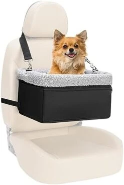 NOVOLAB Dog Car Seat For Small Dogs, Dog Booster Seat With Metal Frame Construction Double-Layer Oxford Puppy Car Seat With Safety Leash, Perfect For Small Pets Dogs Cats -Dog Supply Store 41NbKwf1xdL. AC