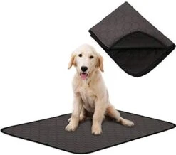 Dog Bed Mat For Crate Kennel, Waterproof Pet Pee Training Pads With Anti-Slip Bottom For Puppy Small Medium And Large Doggy, Sleeping Mattress Cushions For Food Bowls|Cage|Car|Sofa,Machine Washable -Dog Supply Store 41ON40HwKOL. AC