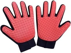 YangYan Cat Grooming Gloves Dog Hair Remover Gentle Deshedding Brush Comb Tool Pet Massage Mitt With Enhanced Long/Short Fur (Color : Blue Left, Size : One Size) -Dog Supply Store 41OUtSOeE0L. AC
