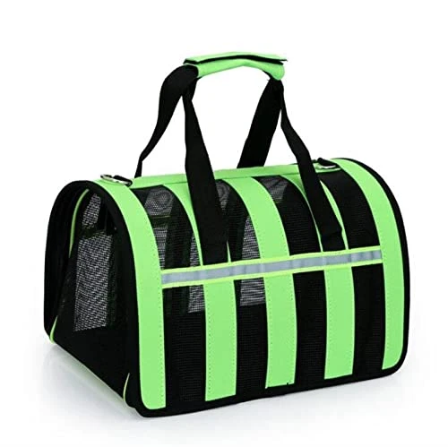 LEFEDA Dog Soft-Sided Travel Carrier Portable Pet Dog Cat Airline Bags Mesh Window Travelling Carrying Bag For Small Medium Dog Pet Backpack Carrier (Color : Greed) 3 LEFEDA Dog Soft-Sided Travel Carrier Portable Pet Dog Cat Airline Bags Mesh Window Travelling Carrying Bag For Small Medium Dog Pet Backpack Carrier (Color : Greed)