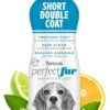 TropiClean Perfect Fur Dog Shampoo For Shedding Control For All Breeds With A Short Double Coat, 16 Ounce