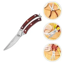 Luxshiny Kitchen Shears Heavy Duty Heavy Duty Shears Stainless Steel Food Scissor Chicken Bone Fish Bone Scissor Handle Food Shear Kitchen Shear Shears Heavy Duty -Dog Supply Store 41QVKvJNA4L
