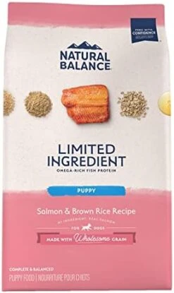 Natural Balance Limited Ingredient Puppy Dry Dog Food With Healthy Grains, Lamb & Brown Rice Recipe, 4 Pound (Pack Of 1) -Dog Supply Store 41QnxZni 8L. AC
