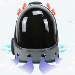AYENCI Pet Backpack, Portable Cat Backpack With Snack Bag Panoramic Space Capsule Breathable Pet Dog Travel Outdoor Carrier (Color : Dark Blue) 14 AYENCI Pet Backpack, Portable Cat Backpack With Snack Bag Panoramic Space Capsule Breathable Pet Dog Travel Outdoor Carrier (Color : Dark Blue) -Dog Supply Store 41QrimFRSNL