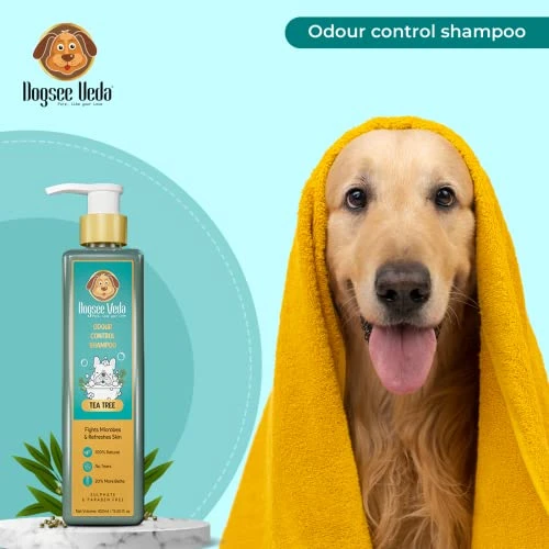Dogsee Veda Odour Control Tea Tree Dog Shampoo | 100% Natural And Paraben Free | Ayurvedic | Cruelty-Free | Controls Odour, Fights Microbes And Refreshes Skin - 6.75 Fl.oz 6 Dogsee Veda Odour Control Tea Tree Dog Shampoo | 100% Natural And Paraben Free | Ayurvedic | Cruelty-Free | Controls Odour, Fights Microbes And Refreshes Skin - 6.75 Fl.oz - Image 4