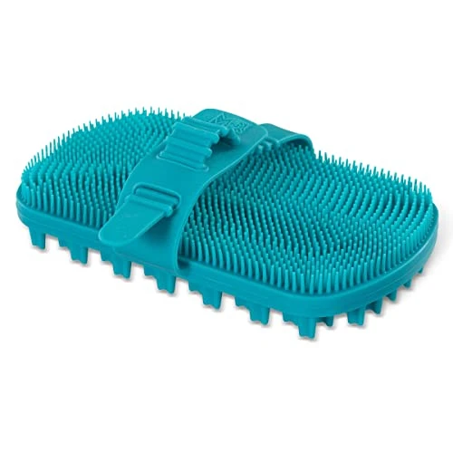 Messy Mutts Reversible Silicone Dual Sided Pet Grooming Brush | Gentle Massage, Brush, Bath And Dog Hair Removal Mitt | One Size Fits All | Blue 3 Messy Mutts Reversible Silicone Dual Sided Pet Grooming Brush | Gentle Massage, Brush, Bath And Dog Hair Removal Mitt | One Size Fits All | Blue