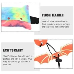 Ipetboom 1Pc Reptile Carrier With Bearded Dragon Leash, Bearded Dragon Carrier Carrier Pet Sling Carrier Reptile Sleeping Bag For Outdoor Travelling Walking, Pink -Dog Supply Store 41ROxEYe0zL