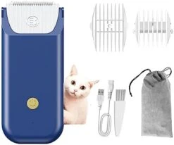 LEMULEGU Extra Safe High Speed Powerful Waterproof Mini Electric Pet Hair Grooming Trimmer Kits Rechargeable Cordless Hair Clippers For Cats And Dogs LGL100 Blue 12 LEMULEGU Extra Safe High Speed Powerful Waterproof Mini Electric Pet Hair Grooming Trimmer Kits Rechargeable Cordless Hair Clippers For Cats And Dogs LGL100 Blue -Dog Supply Store 41RencYTEnL. AC
