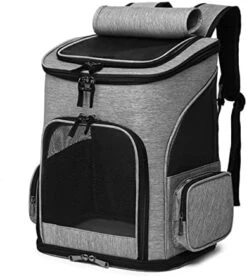LEFEDA Fodable Pet Carrier Bag Breatheable Mesh Dog Backpack For Cats Dogs Puppy Durable Oxford Cloth Outdoor Travel Bag Pet Products Pet Backpack Carrier (Color : Gray) 19 LEFEDA Fodable Pet Carrier Bag Breatheable Mesh Dog Backpack For Cats Dogs Puppy Durable Oxford Cloth Outdoor Travel Bag Pet Products Pet Backpack Carrier (Color : Gray) -Dog Supply Store 41RxV9Iq06L. AC
