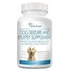 Nutrition Strength Dog Seizure Support, Supplement For Epilepsy In Dogs, With Organic Valerian Root, Chamomile And Blue Vervain, Plus L-Tryptophan Dog Stress And Anxiety Aid, 120 Chewable Tablets -Dog Supply Store 41S3WOBOq2L
